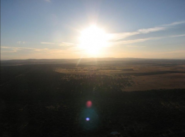  Sunrise from the hot air balloon 