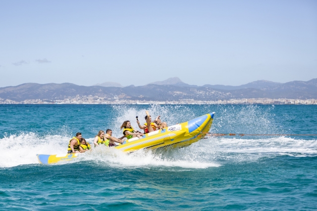  Gruppo sulla banana boat 
