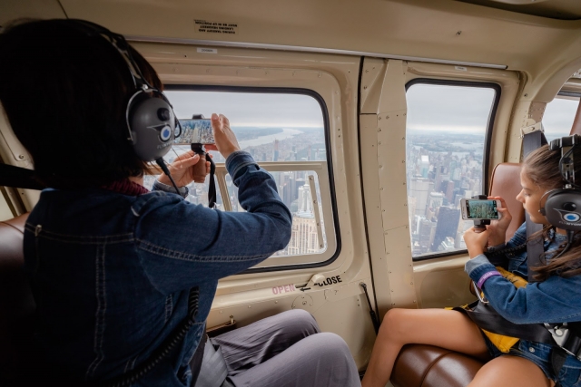  Fotografieren der Ausblicke vom Helikopter 