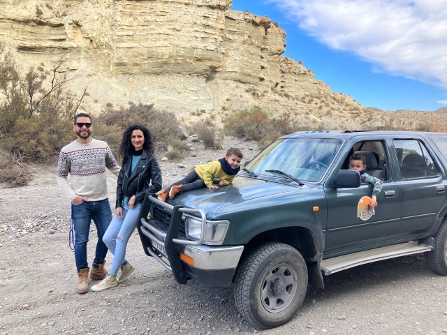  Itinéraire familial à travers le désert de Tabernas en 4x4 