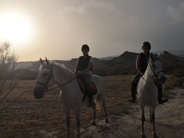  Dans les Tabernas désert à cheval
