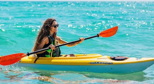 En el kayak por la costa de Fuerteventura