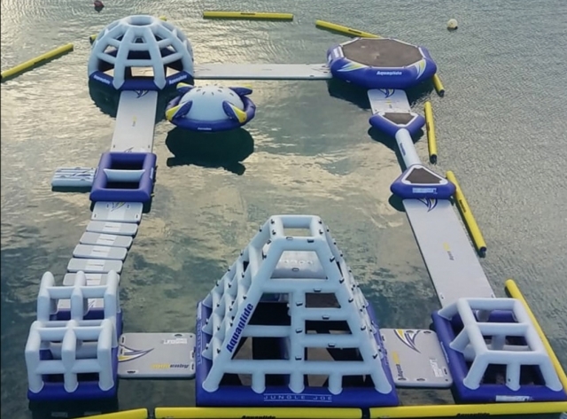 Impresionante circuito hinchable en Fuerteventura