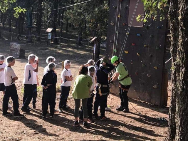 Tirolina para niños