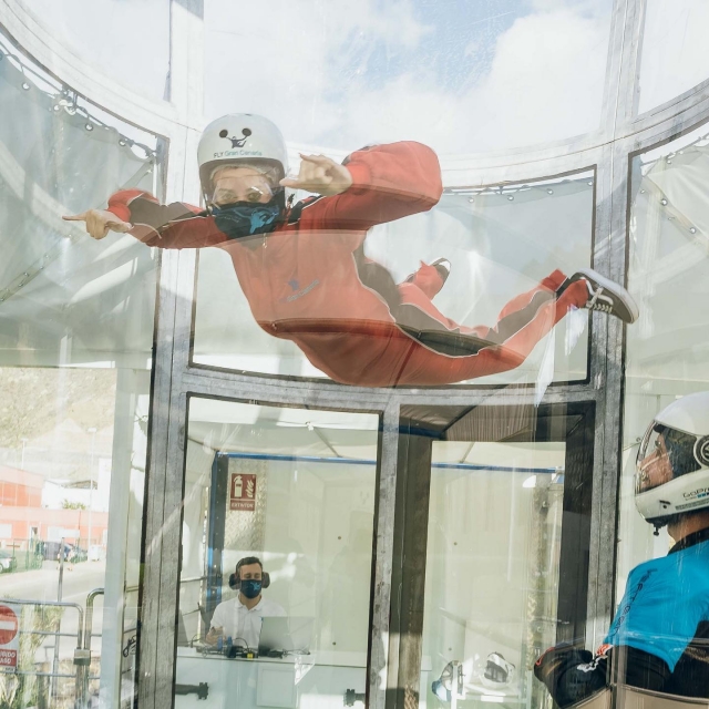 Túnel de viento para niños