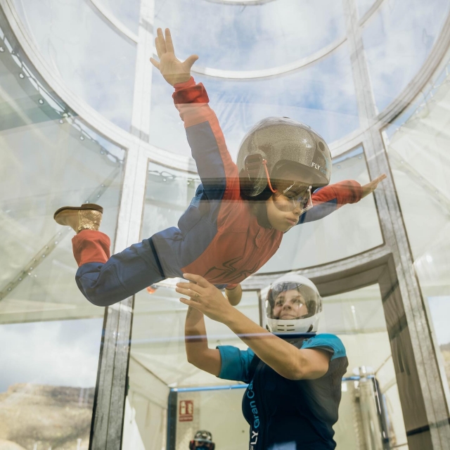 Paracaidismo indoor en La Palma