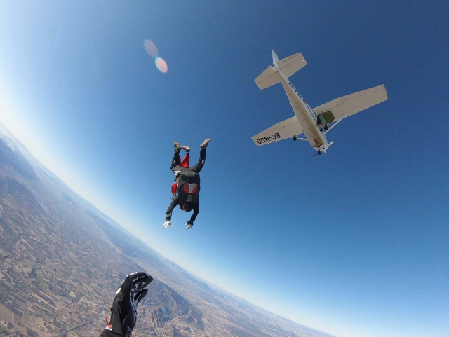 caída libre en el vuelo