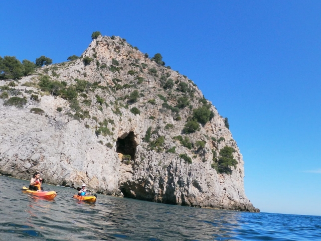 En los kayaks