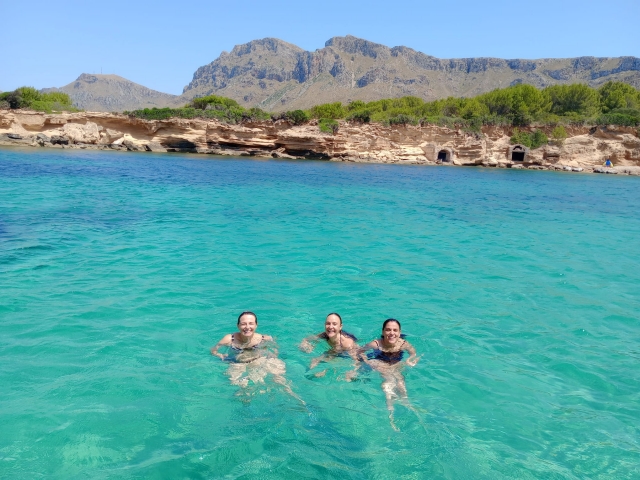Disfrutando del agua