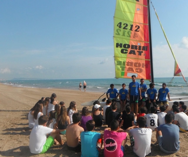  Sailing on the beach 