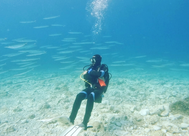 Bautismo de buceo en Menorca
