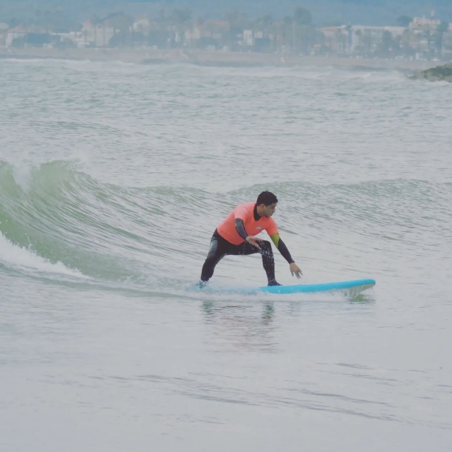 Aprendiendo a surfear
