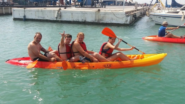Piragüismo cuádruple en Canet d’en Berenguer