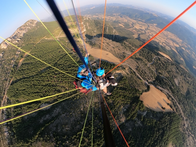 Una perpectiva perfecta desde el parapente