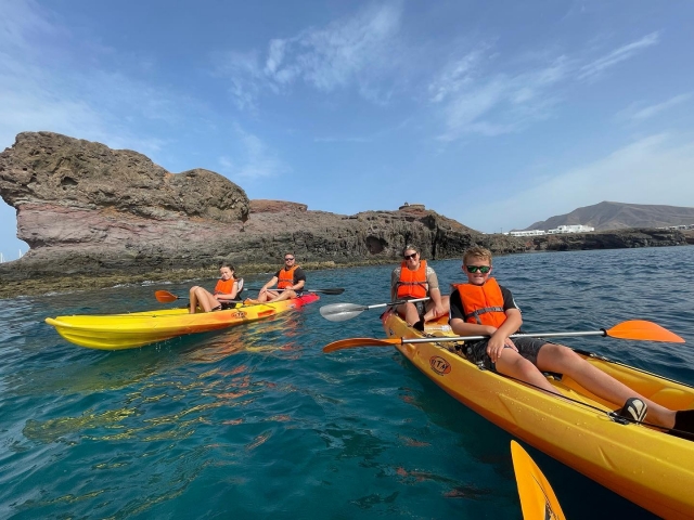 Kayak en familia
