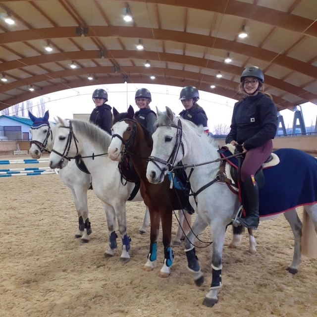  In our indoor sand arena 