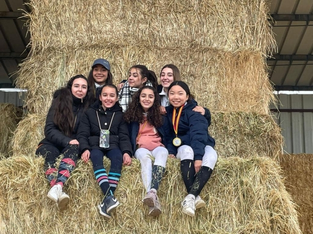  Girls who have come to our equestrian summer camp to have a great time