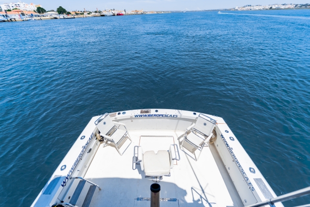 En la sección trasera del barco se disponen un par de sillas de combate para practicar la pesca