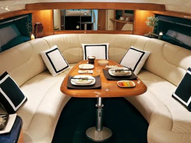 Interior de la embarcación