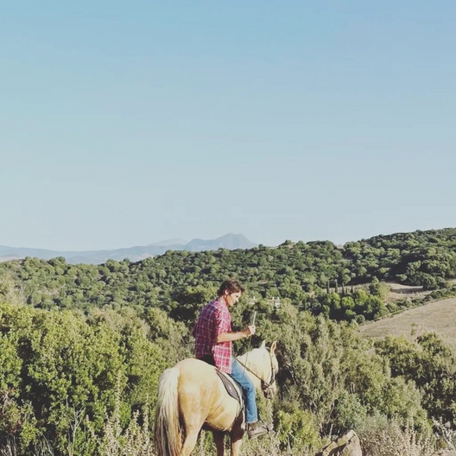  Riding through the fields 