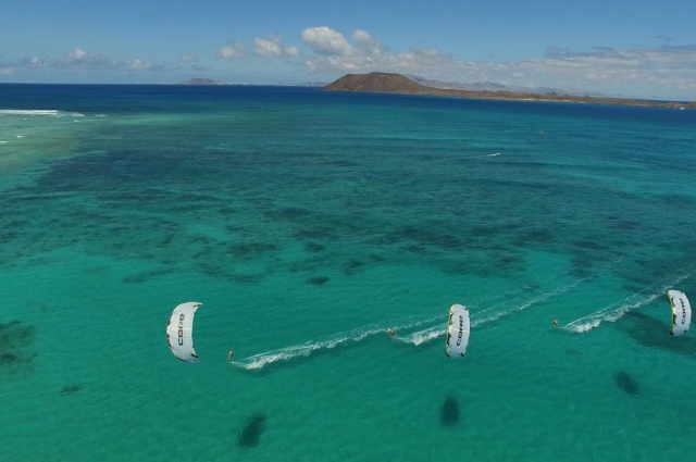  Aerial view of the beach 