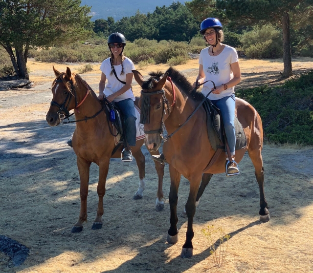 A lomos de un caballo en Segovia