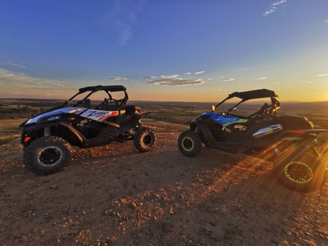 Buggies during the sunset 
