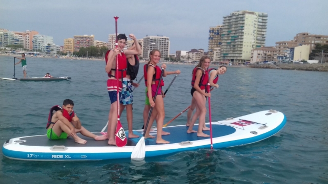 Tabla de paddle surf en Oropesa del Mar