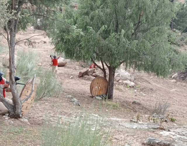 Terrain de paintball couvert 