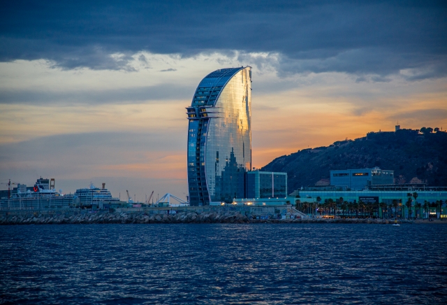 Vistas de Barcelona desde el barco