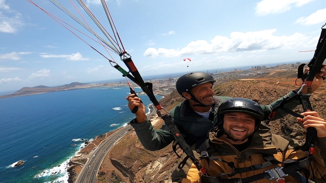 Vuelo en parapente tándem en Gran Canaria