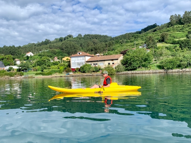  Individual kayak along the estuary 