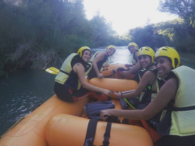 Rafting con amigos