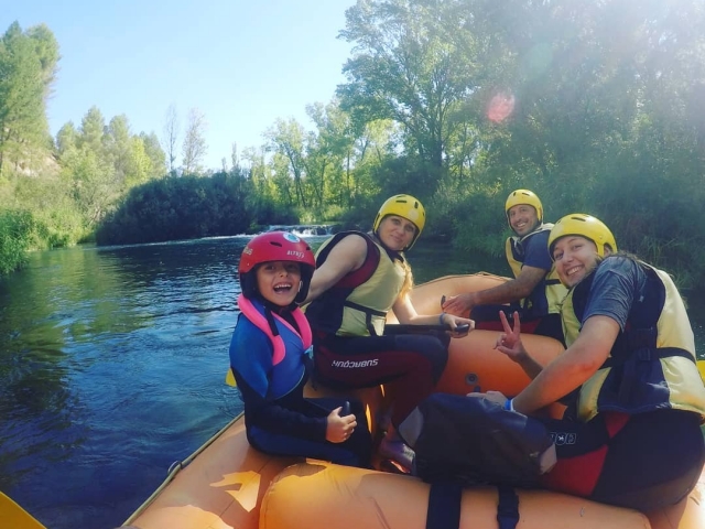 Rafting en familia