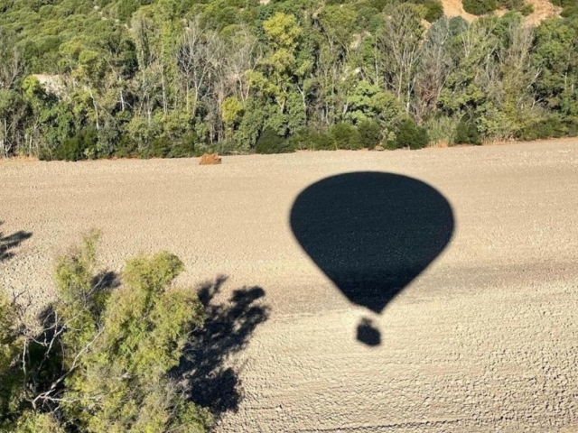 Sombra del globo aerostático