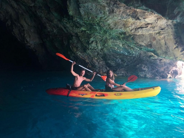 Ruta hacia la cueva de Las Palomas