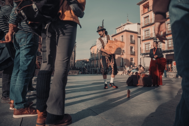  Route through the streets of Toledo 