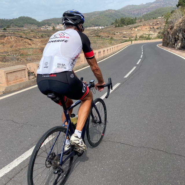 Itinéraire cyclable vers le Teide 