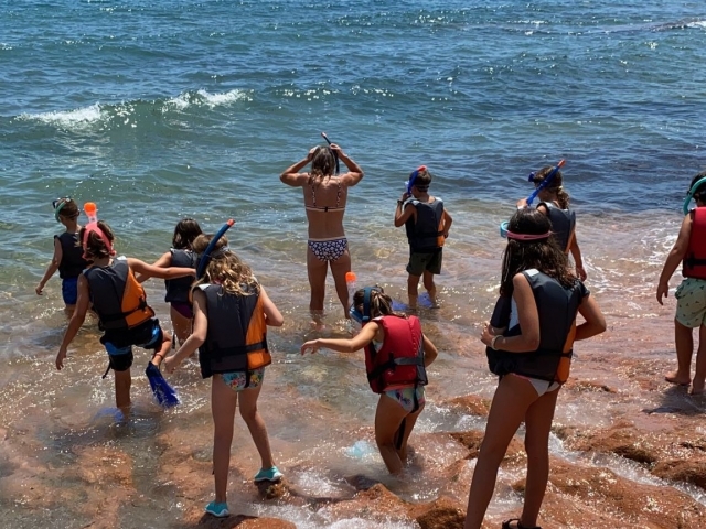  Aquatic activities during the camp 