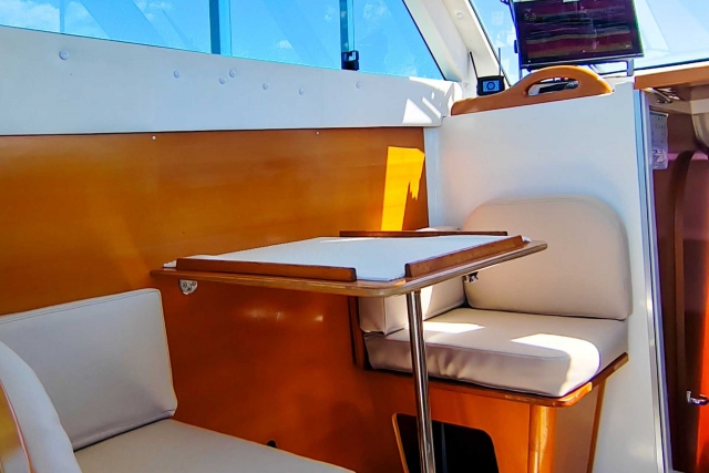 Interior del barco