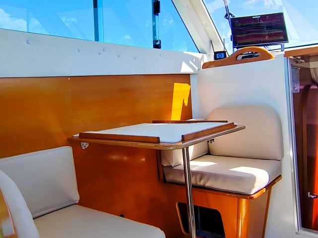 Interior del barco