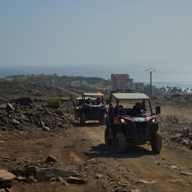 Explorando la isla en buggy