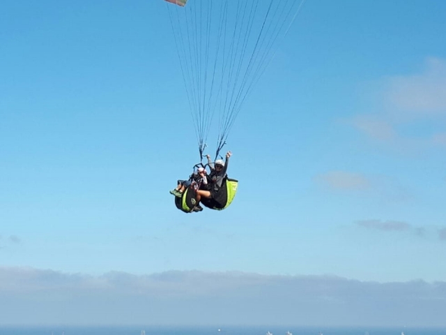 Disfrutando del vuelo