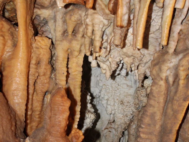 En el interior de las cueva
