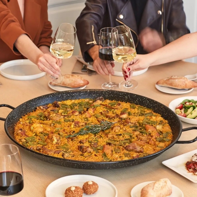 Disfrutando de una comida