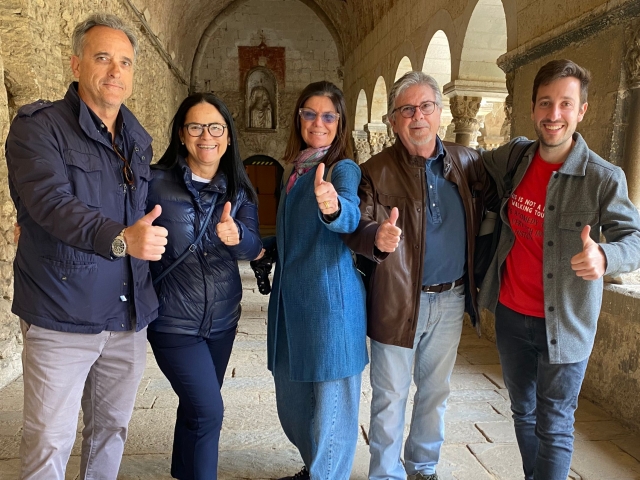 Foto de grupo durante la visita