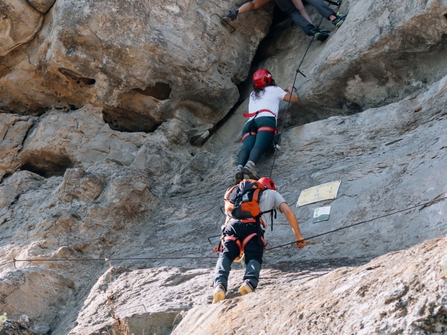  Durante la Ferrata via 