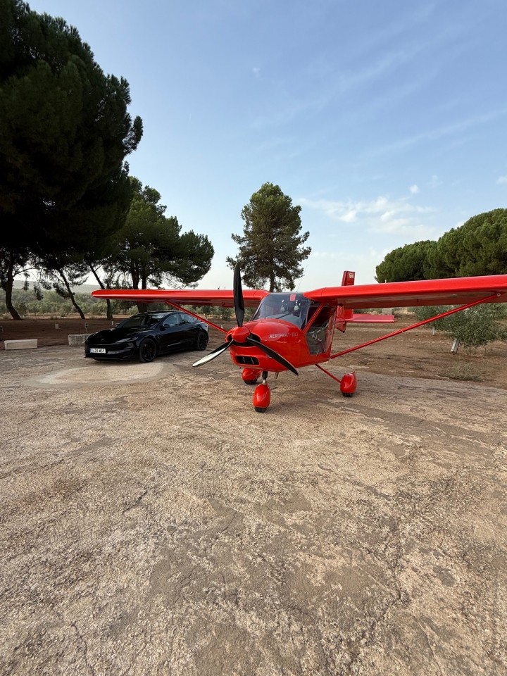  Experiências em um pequeno avião sobre Jaén