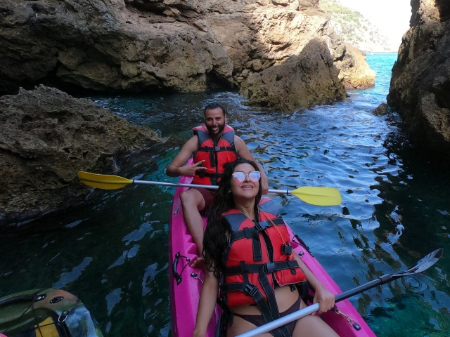 Costa malaqueña en kayak
