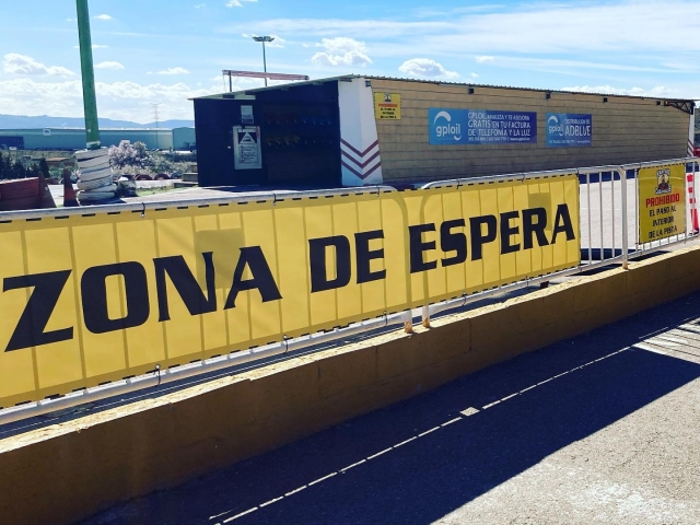 Zona de espera en el karting